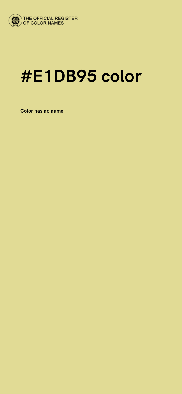 #E1DB95 color image