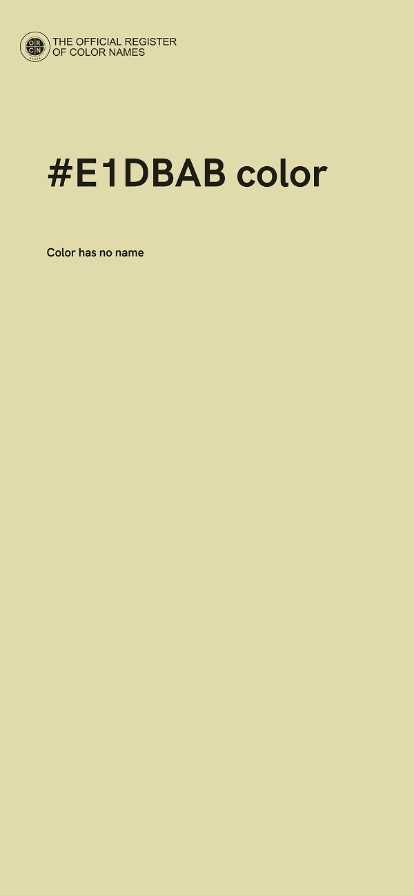 #E1DBAB color image