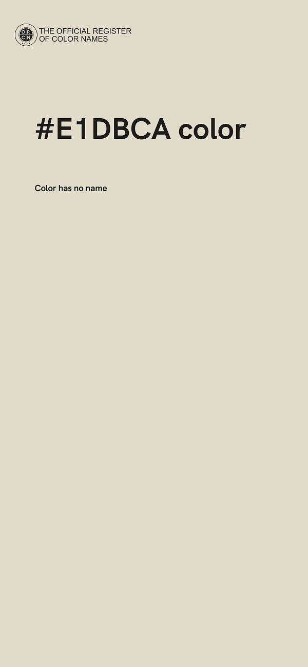 #E1DBCA color image