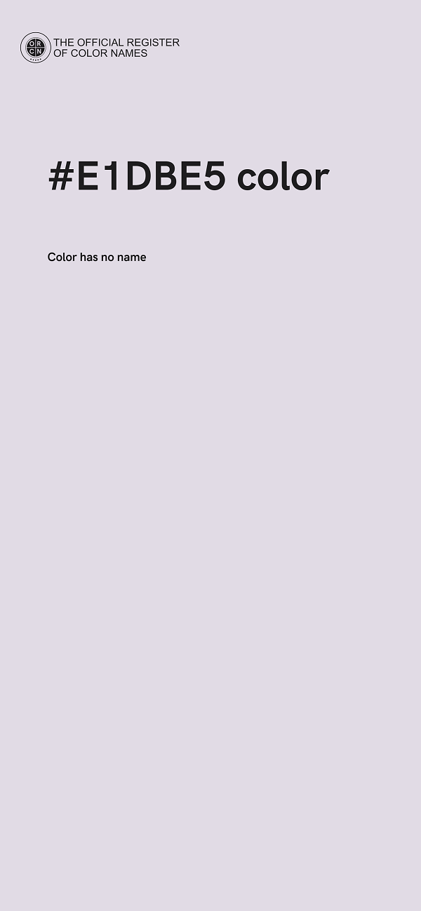 #E1DBE5 color image
