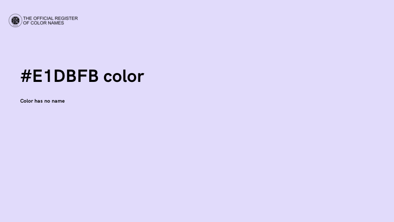 #E1DBFB color image