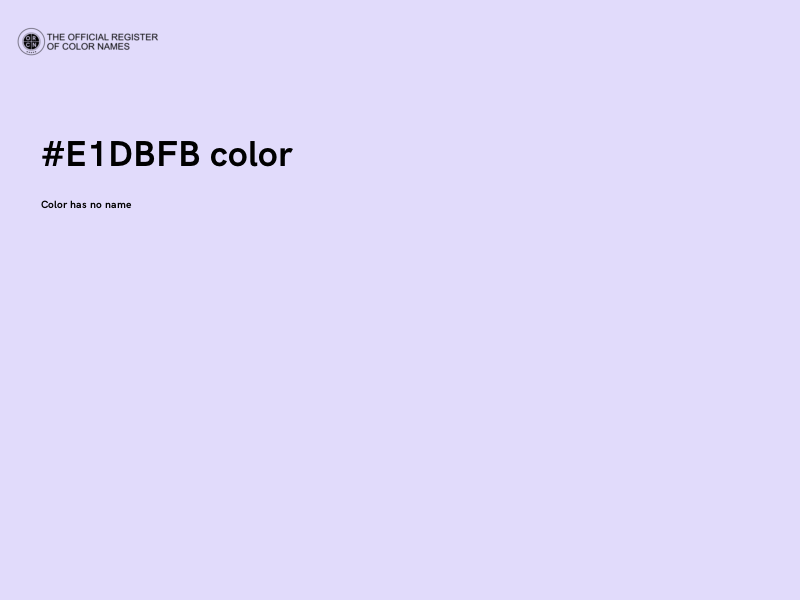 #E1DBFB color image