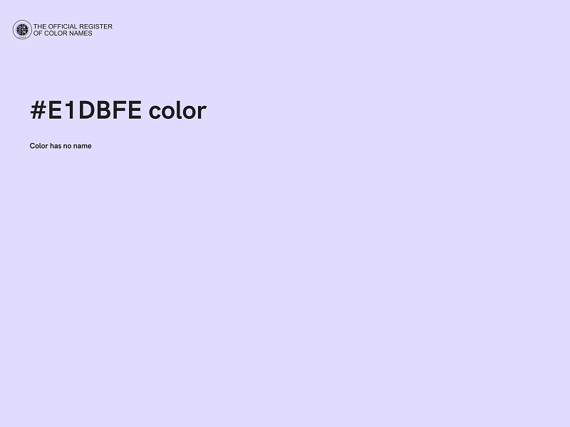 #E1DBFE color image