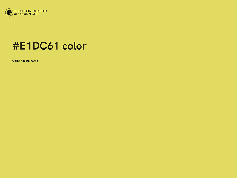 #E1DC61 color image