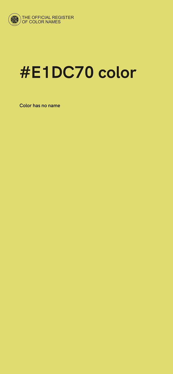 #E1DC70 color image