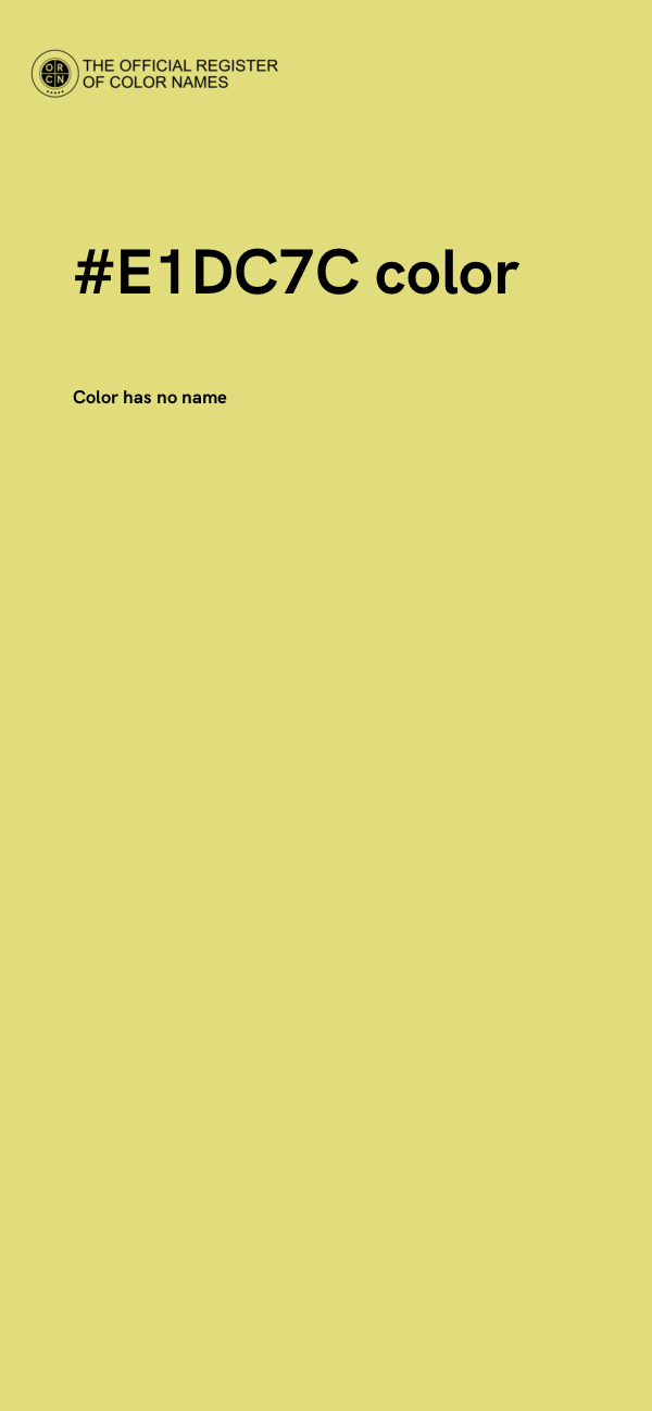 #E1DC7C color image