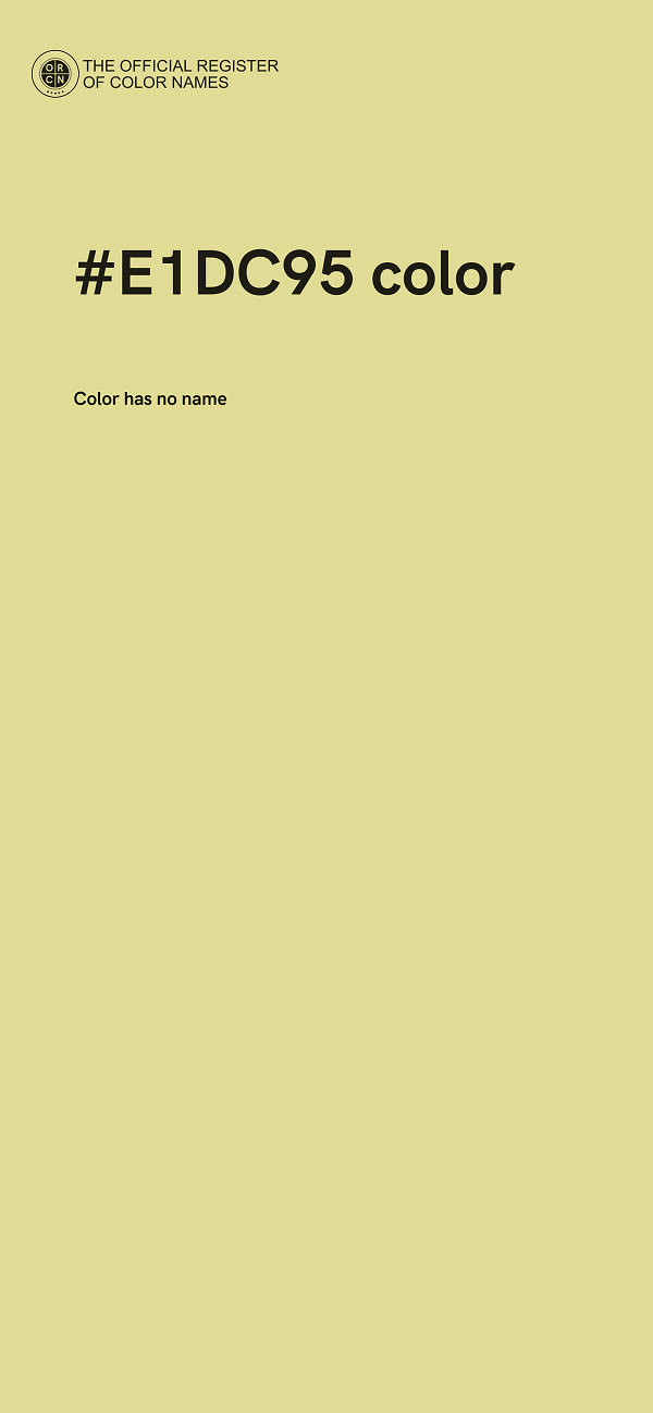#E1DC95 color image