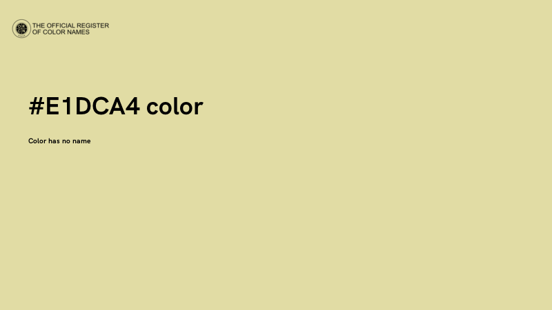 #E1DCA4 color image