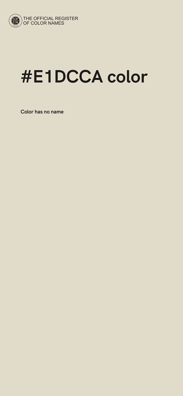 #E1DCCA color image