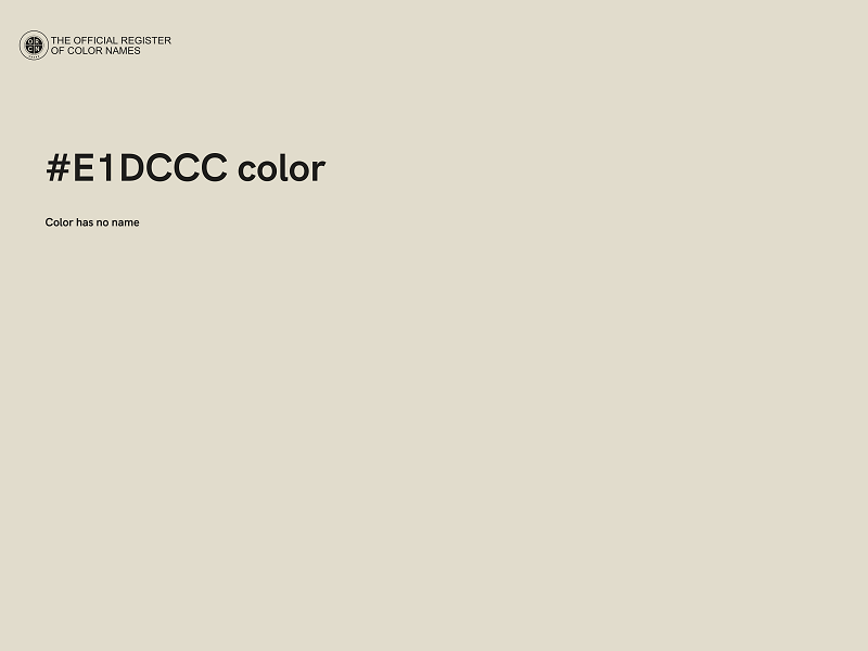 #E1DCCC color image