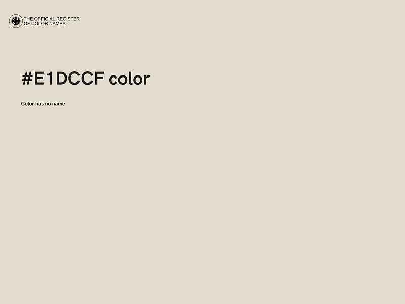 #E1DCCF color image