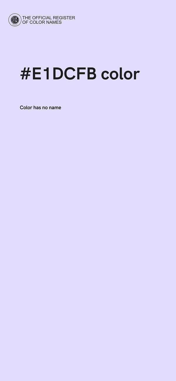 #E1DCFB color image