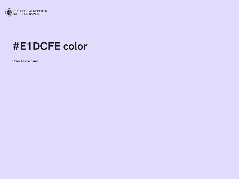 #E1DCFE color image