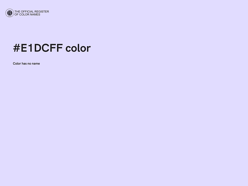 #E1DCFF color image