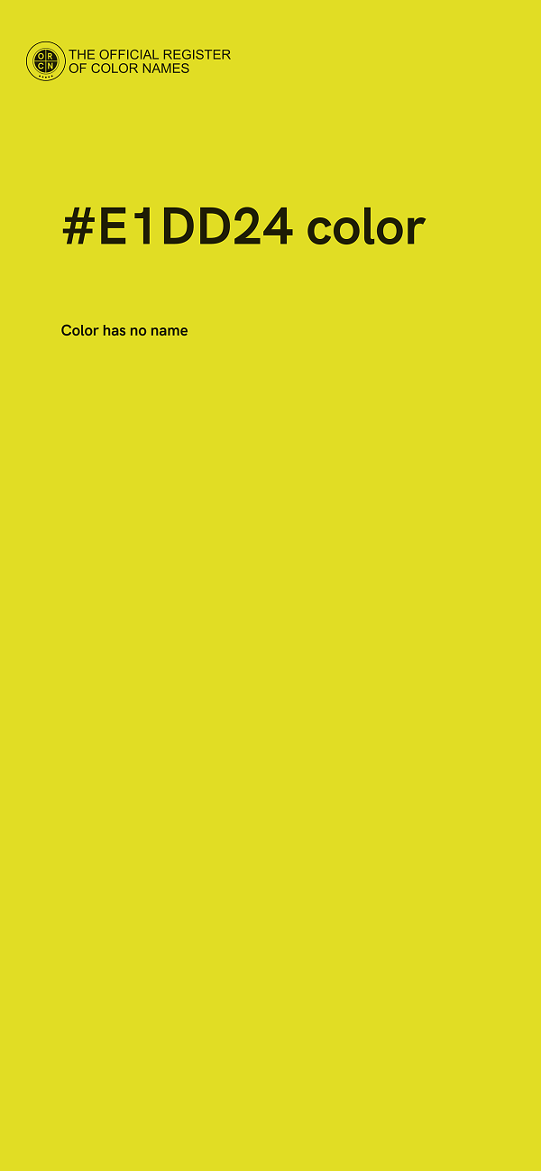#E1DD24 color image