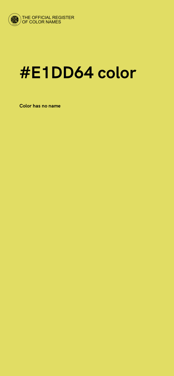 #E1DD64 color image