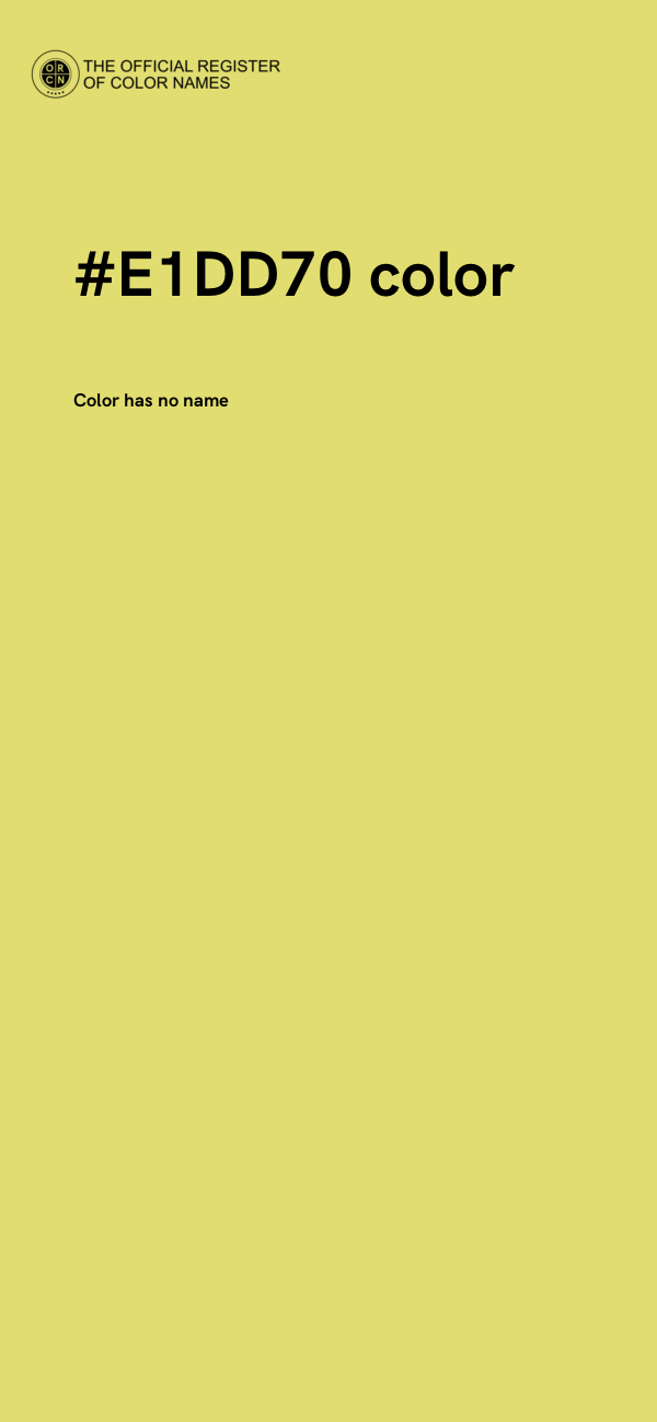 #E1DD70 color image