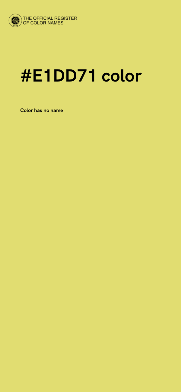#E1DD71 color image