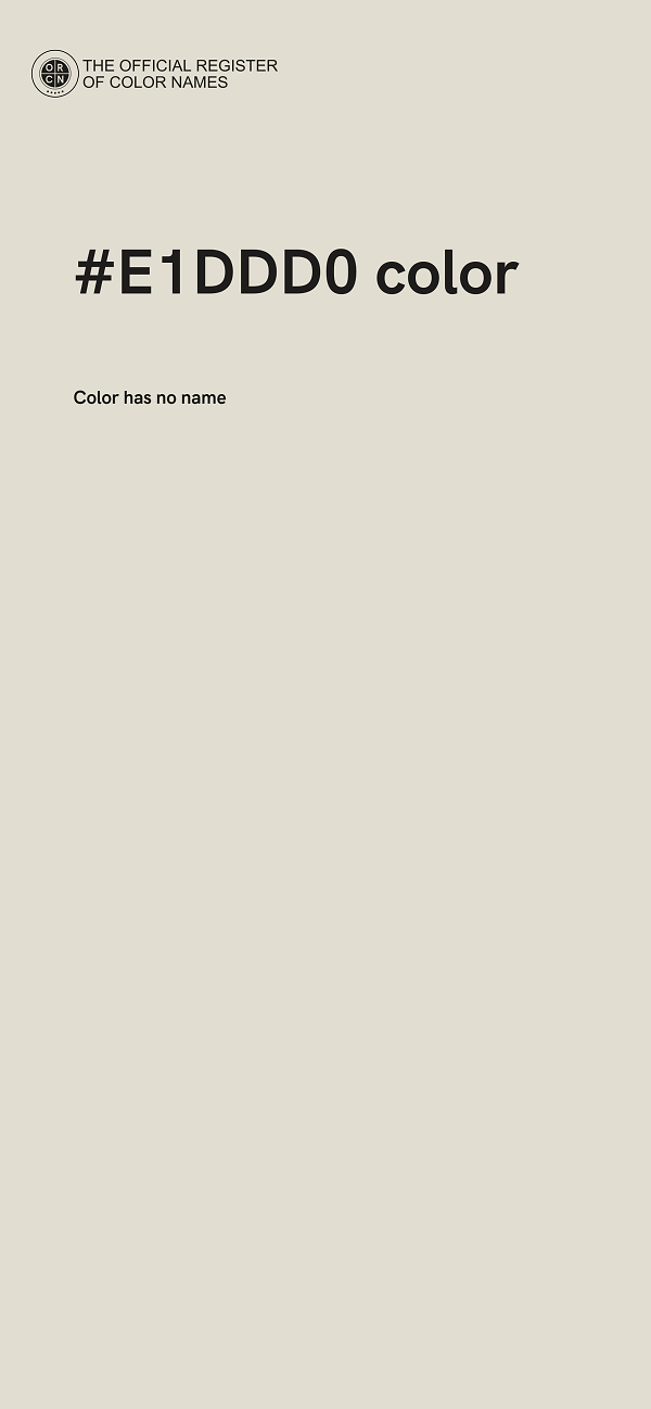 #E1DDD0 color image