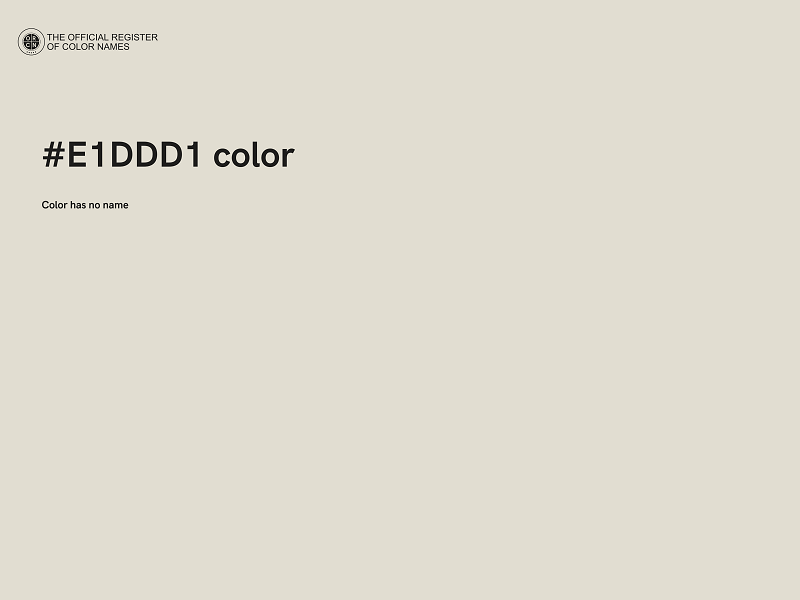 #E1DDD1 color image