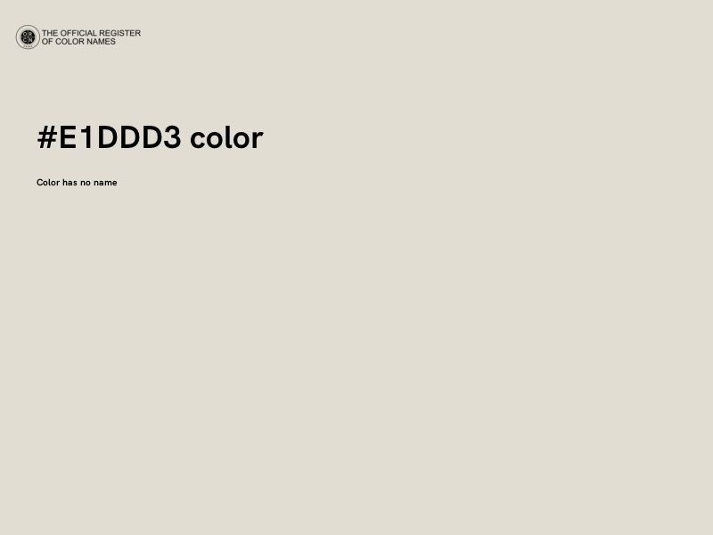 #E1DDD3 color image