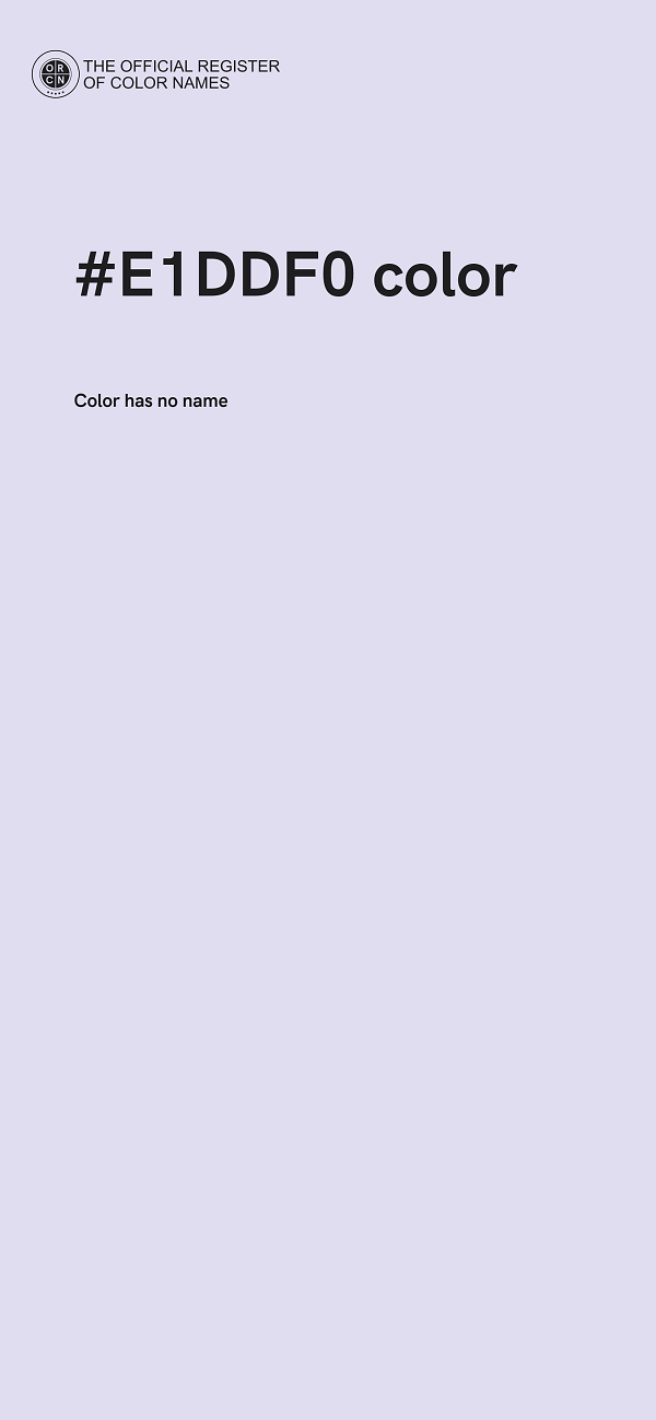 #E1DDF0 color image