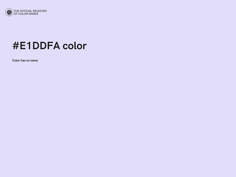 #E1DDFA color image