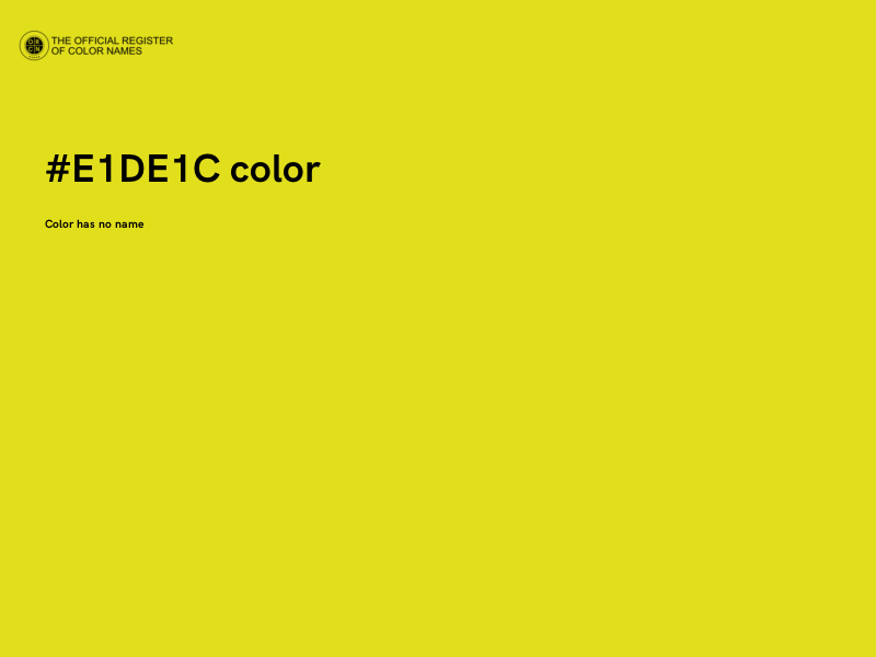 #E1DE1C color image