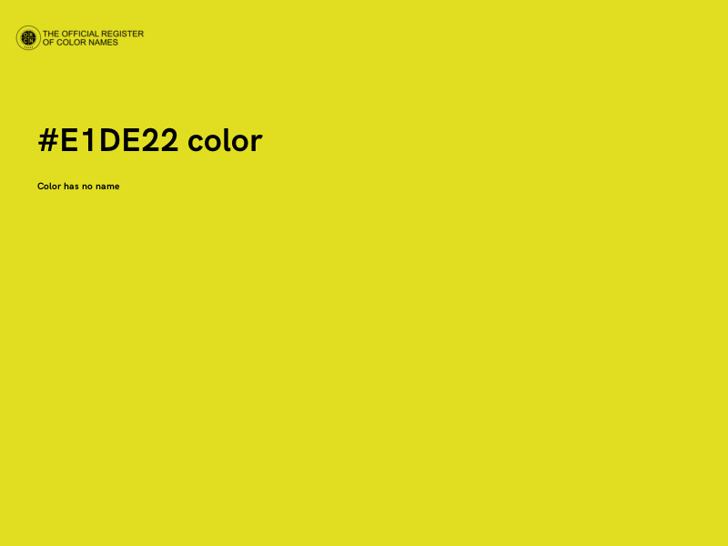 #E1DE22 color image