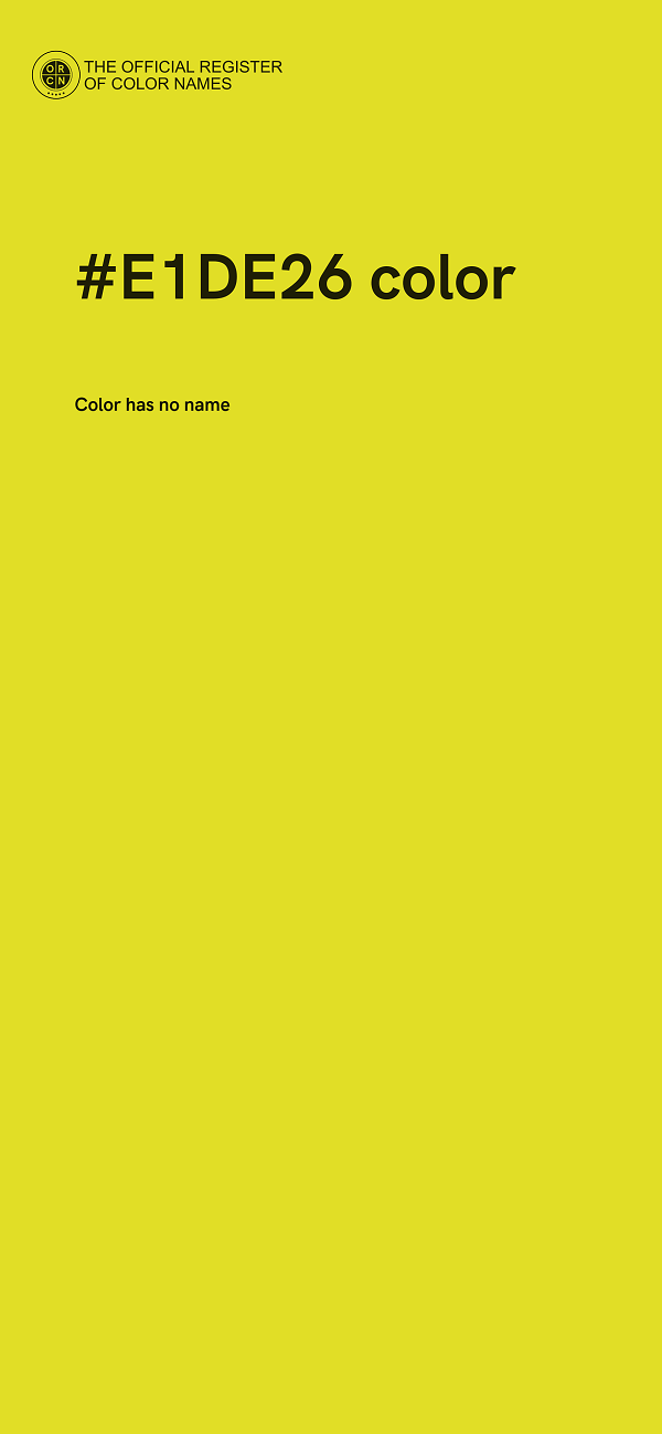 #E1DE26 color image