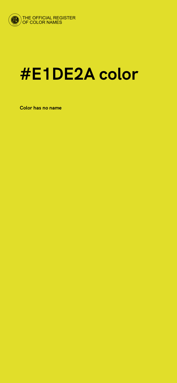 #E1DE2A color image