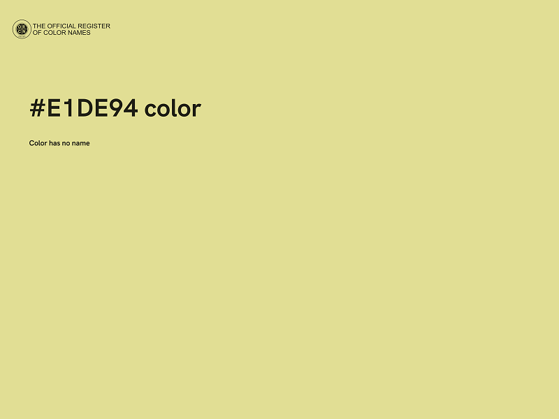 #E1DE94 color image