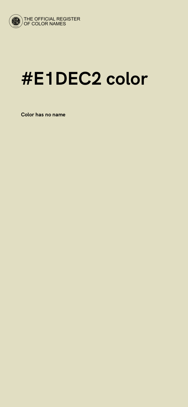#E1DEC2 color image