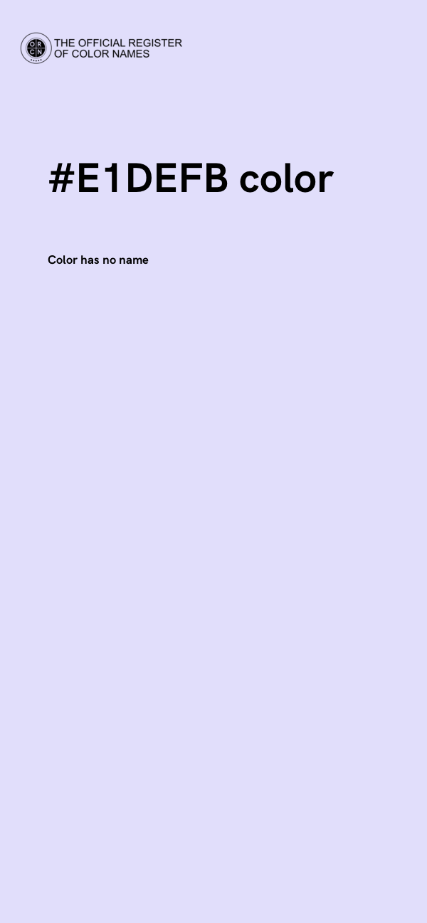#E1DEFB color image