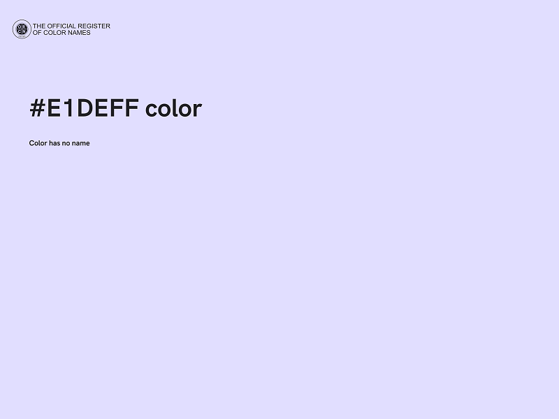 #E1DEFF color image