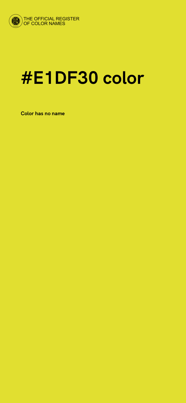 #E1DF30 color image