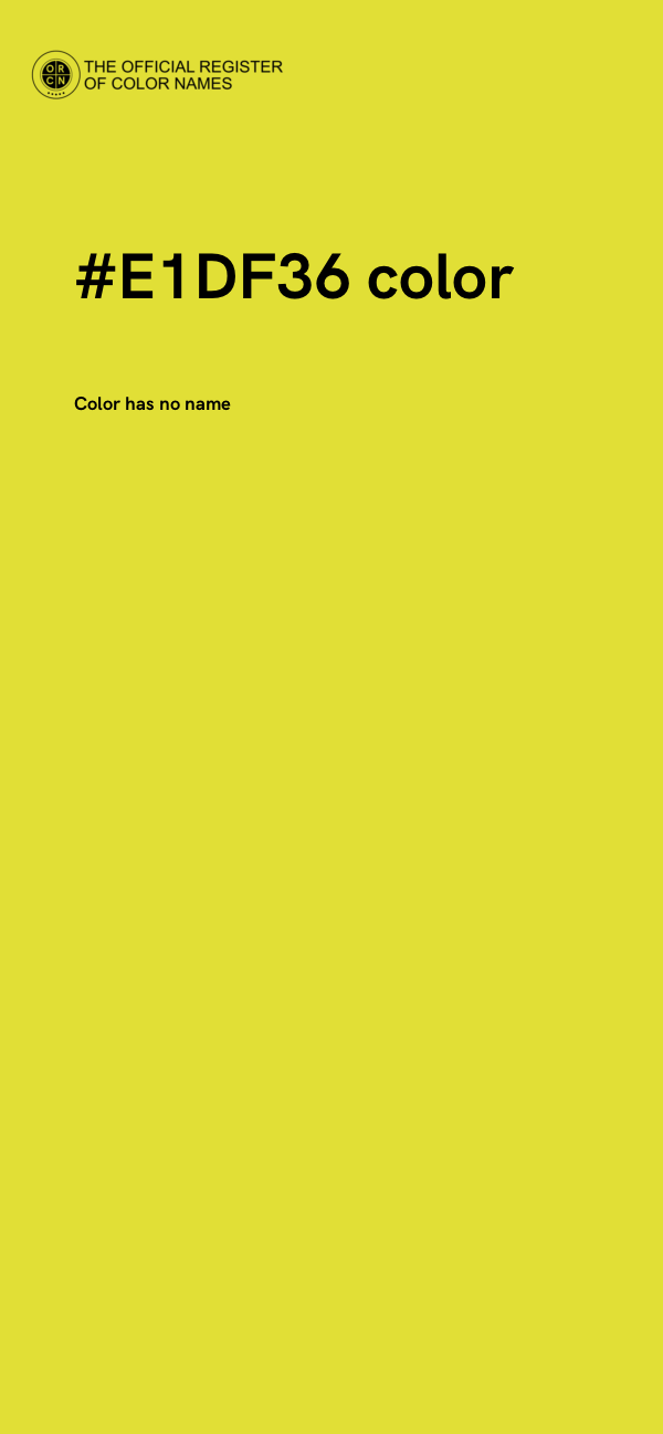 #E1DF36 color image