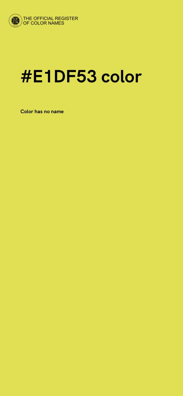 #E1DF53 color image