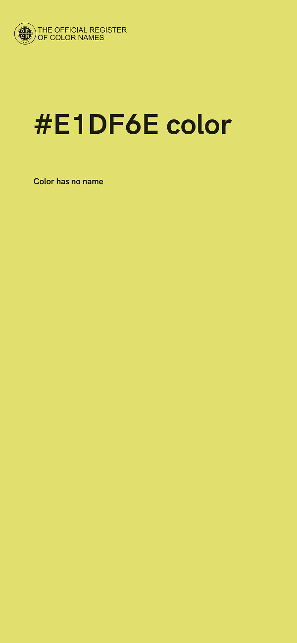#E1DF6E color image