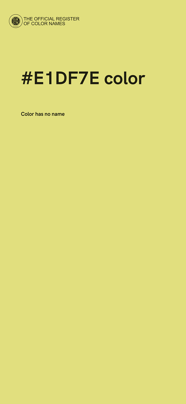 #E1DF7E color image