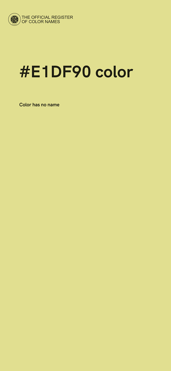 #E1DF90 color image