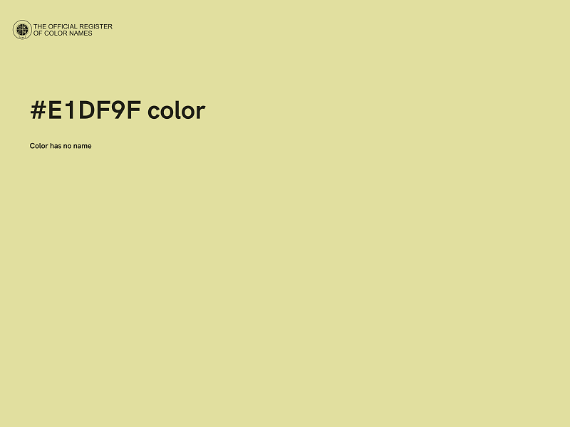 #E1DF9F color image