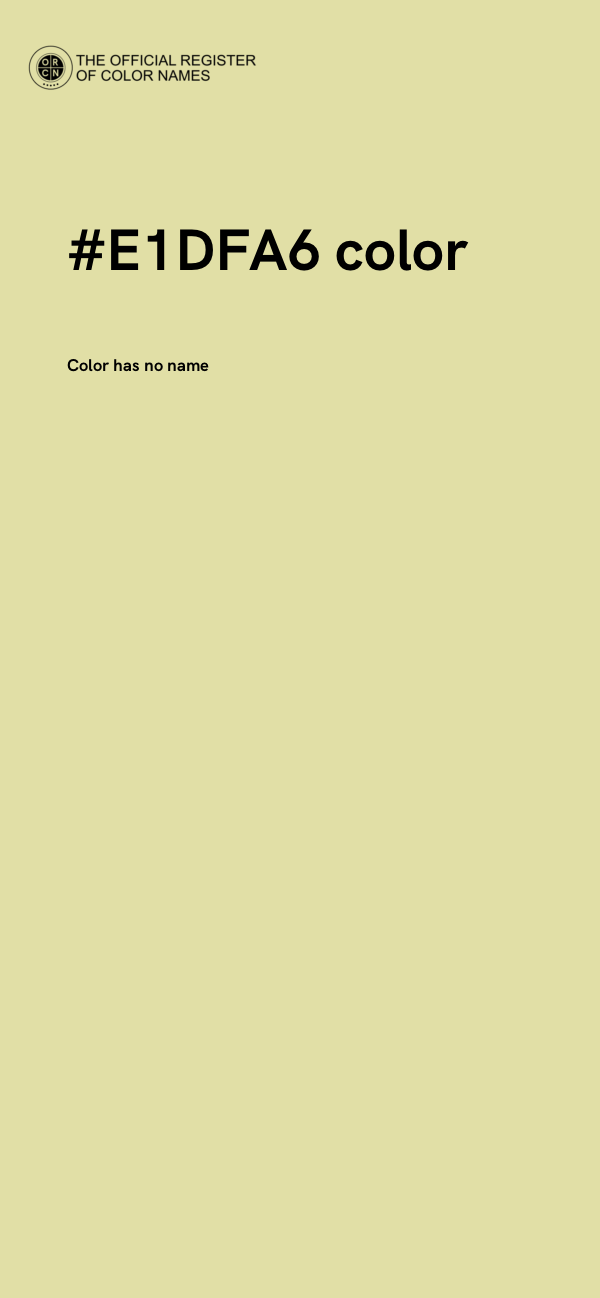 #E1DFA6 color image