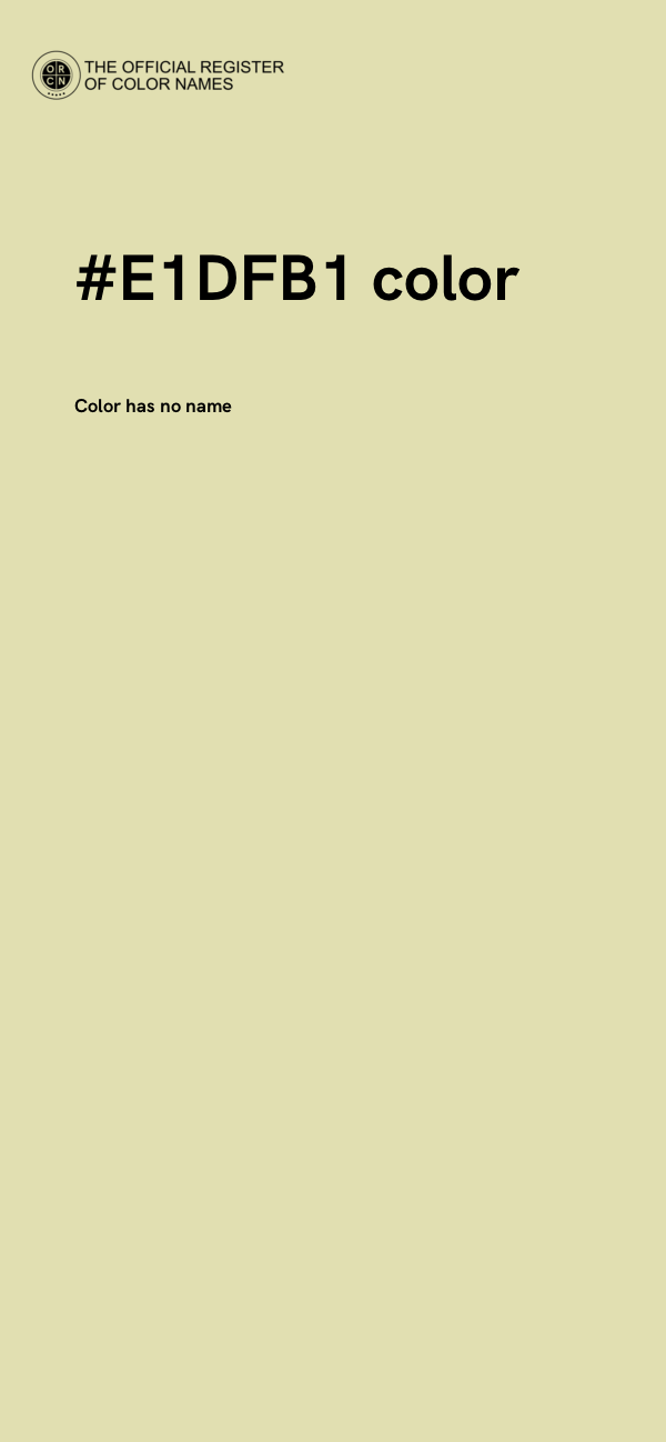 #E1DFB1 color image