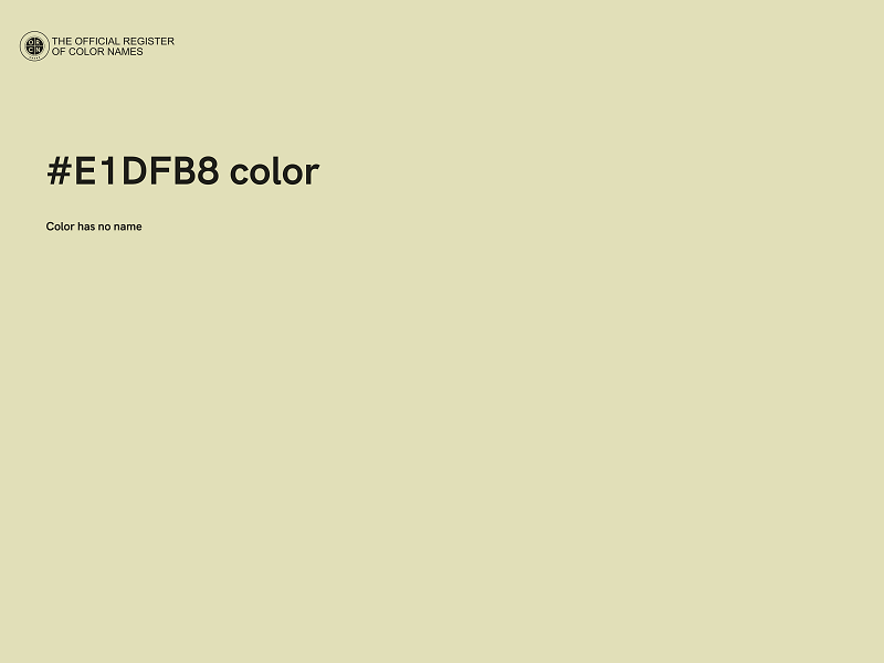 #E1DFB8 color image