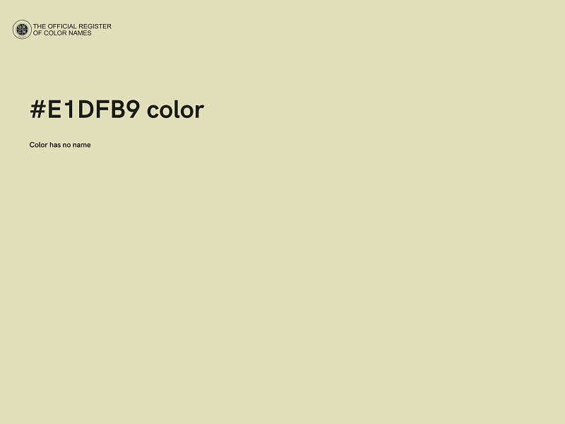 #E1DFB9 color image