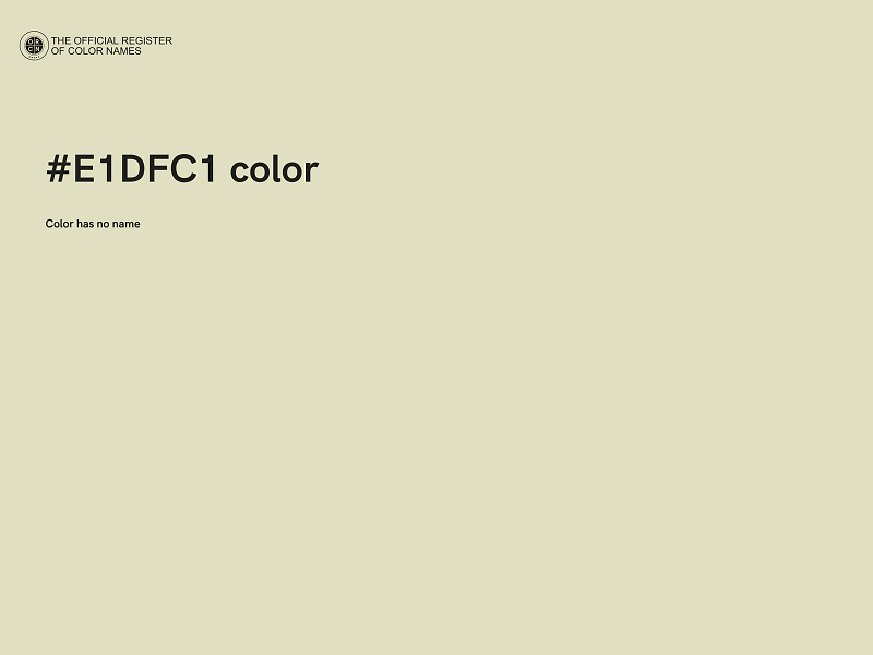 #E1DFC1 color image