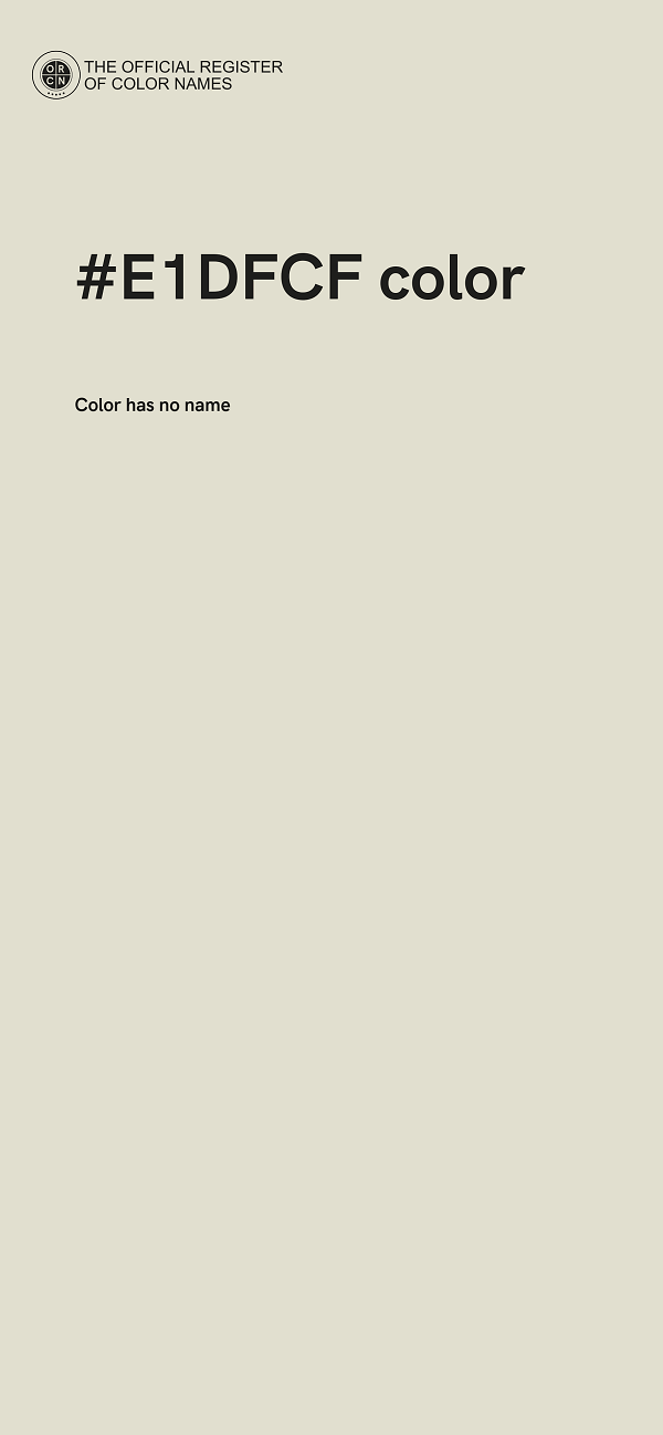 #E1DFCF color image