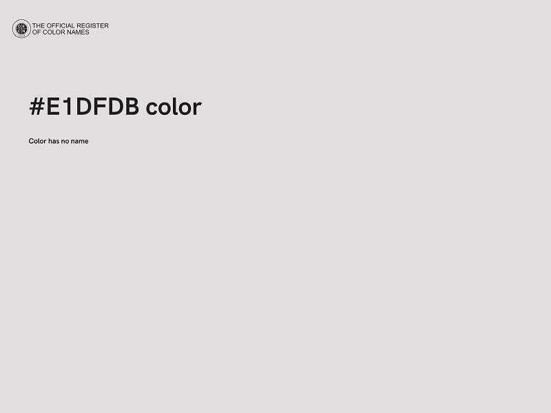 #E1DFDB color image