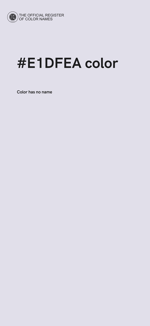 #E1DFEA color image